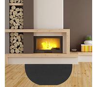 rebirthsame Tapis Semi-Circulaire Multicouches, Tapis Ignifuge Cheminée, Tapis Antidérapant Semi-Circulaire | La Couverture Ignifuge Protège Le Sol des Étincelles Et des Braises