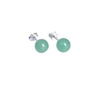 REBNGXIE D'Oreilles en Pierres Précieuses Boucles D'Oreilles Pendantes De Forme Ronde Boucles D'Oreilles En Pierre D'Aventurine Verte Boucles D'Oreilles À Tige Boucles D'Oreilles À Crochet Hypoal