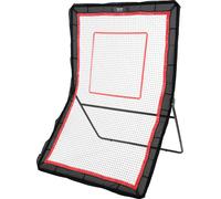 Rebond de crosse VEVOR pour l'arrière-cour, filet de retour de volley-ball de 1,5 x 2,1 m, écran d'entraînement pitchback-throwback-baseball-softball-return, angle réglable, mur d'entraînement au tir