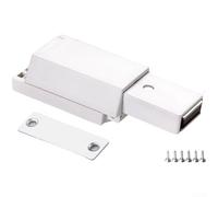 Rebondisseur magnétique push-to-open pour portes d'armoire, 5,5 x 3,8 x 2,2 cm, ferme-porte invisible très résistant, fermeture sécurisée silencieuse, utilisation à la maison et dans l'armoire (D)