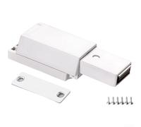 Rebondisseur magnétique push-to-open pour portes d'armoire, 5,5 x 3,8 x 2,2 cm, ferme-porte invisible très résistant, fermeture sécurisée silencieuse, utilisation à la maison et dans l'armoire (B)