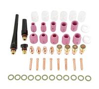 Reboot 49 pièces coupeur plasma WP-17/18/26 consommables de torche de coupe kit de coupe de buse d'électrode accessoires de soudage torche, buses d'alumine à lentille à gaz