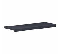 Rebord de fenêtre anthracite veinures bois PVC 60 x 30 x 4,5 cm | PVC robuste, imperméable, découpable en longueur, utilisation intérieure et extérieure, installation avec adhésif