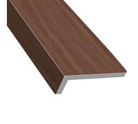 Rebord de fenêtre protection de rebord de fenêtre panneau de couverture, en acrylique composite, comptoir pour maison, hôtel, cuisine, salle de bain, extérieur(Dark Brown,120x20cm)