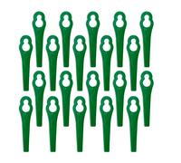Reborn-France Lot de 50 Lames Plastique - Compatibles Qualcast Easi-Lite 28/30, Hoversafe 25/30, Mow’n’Trim, Rota Safe 30, Bosch Art 23 / ALM 28-30 - Lames de Remplacement QT028