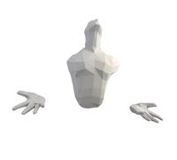 Reborn Man Break Out From Wall 3D Paper Model Handmade DIY Papercraft Home Decor Living Room Wall Decoration