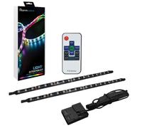 REBORNLEAGUE Lot de 2 bandes LED (16 LED/bande) - L 30 cm - Avec télécommande