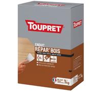 Enduit en poudre de réparation du bois 2-en-1 Toupret 1kg