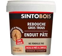 Rebouche bois pour gros trous et fissures SINTO Bois clair 1Kg - 39002 Bois G