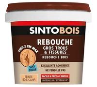 Rebouche bois - SINTO - SINTOBOIS - 500 g - Bois clair - Pâte onctueuse facile à appliquer