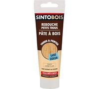 Rebouche Petits Trous-Pâte À Bois Sans Odeur-Prêt À L'emploi-Sans Solvant-Sec En 4h-Intérieur Et Extérieur-Ne Se Rétracte Pas-Ton Pin-Technique Professionnelle-80 G