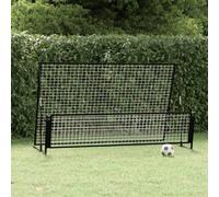 rebounder et but de football 2 en 1 202x104x120 cm acier