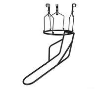 Rebounder Panier de basket 3 crochets stables avec goulotte de retour rotative à 180° Construction en métal robuste pour cercle de jante de 45,7 cm