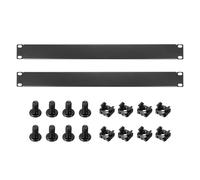 Rebower 2 Jeux De Panneau Vide 1U Kit De Panneau De Remplissage Noir | Métallique Pour Rack Avec Vis Et Écrous Pour Armoire De Serveur Et Rack Réseau 19 Pouces, Accessoires Câble