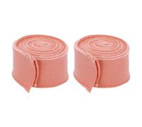 Rebower 3.5cm x 80m Manchettes Élastiques Couture Tissu Coton Côtes Manches Ceinture Bord Côtelé, [pour Tissu, DIY Artisanat] - Rouge Pastèque/ 2pcs