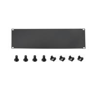 Rebower 3U Panneau Vide Kit Panneau De Remplissage Montage Rack Noir | 1 Ensemble, Métallique Avec Vis Et Écrous Pour 19 Pouces Enceinte Réseau Rack Serveur Armoire Accessoires Câble