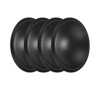 Rebower 4 Pièces Capuchon Anti-Poussière 35mm DE 8mm Ép. PP Noir | pour Haut-Parleur Auto et Subwoofer, Dôme Plastique, Couvercle Bobine, 1,38" DE, 0,31" Épaisseur, Universel
