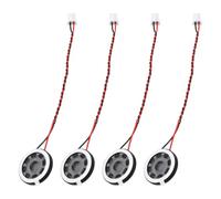 Rebower 4 Pièces Haut-parleurs 1W 8 Ohms 20mm/0,8" Coque Plastique | Aimant interne, micro magnétique intégré, fil de borne 2,0mm, pour DVD EVD PC multimédia