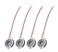 Rebower 4 Pièces Haut-parleurs 1W 8 Ohms 23mm/0,9 Pouce | Aimant interne, coque plastique ronde, fil terminal 2,0mm, pour DVD EVD PC Ordinateur Portable Multimédia