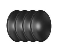 Rebower 4 Pièces PP Capuchon Anti-poussière HP 75mm DE ép. 11mm Noir | Pour haut-parleur de voiture, ajustement universel, pour bobine de caisson de basses
