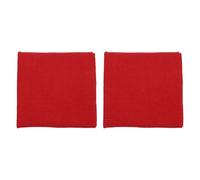 Rebower 7.5 x 9cm Manches Élastiques Bords Côtelés Tissu Coton Bande Élastique Tricotée Côtelée Manche, [pour Couture, DIY Artisanat] - Rouge/ 2pcs