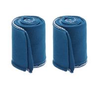 Rebower 7cm x 80m Poignets Élastiques Couture Manches en Coton Côtelé Tissu Tricoté Bande Côtelée, [pour Tissu, DIY Artisanat] - Bleu Denim/ 2pcs