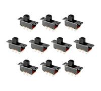 Rebower Bascule Commutateur Verrouillage Coulissant Commande 6 Bornes 2P2T, [ pour Électronique Projets] - 5mm/20 pcs
