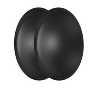 Rebower Capuchon Anti-poussière PP 2 pièces 70mm DE 11mm ép. Noir | Capuchon de en plastique en forme de dôme pour bobine, universel pour haut-parleur de graves et automobile