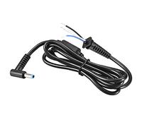 Rebower DC Alimentation Câble Droite Angle Cordon Mâle Connecteurs DC Pigtail Adaptateur Barrel Jack Prise Fil [for CCTV DVR LED Bande Lumière] - 4.5mm x 3.0mm/ 1,2 m/Noir