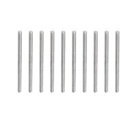 Rebower Entièrement Fileté Tige Acier Inox 304 Tige Barre Goujons, [pour Pinces et Boulons en U] - M3 x 60mm Mâle Fileté 0.5mm Pas/Argent/10Paquet