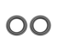 Rebower Haut-Parleur Mousse Bord Entourer Anneaux Caoutchouc Perforé Caisson Basses Anneaux Remplacement Pièces [Réparation ou DIY Caisson Basse Décoration] - 4.5 Pouce/Noir /2Paquet