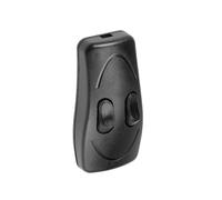 Rebower Inline Cordon Commutateur AC 250V 1A pour Lampe 2,7x1,3 Pouce Noir | Marche/Arrêt Bascule Commande Commutateur, Bureau Éclairage