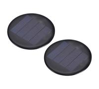 Rebower Lot de 2 mini panneaux solaires polycristallins 2 V 0,26 W 130 mA | Petit chargeur de cellules photovoltaïques solaires époxy pour la production d'énergie DIY jouets électriques lampe de poche