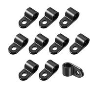 Rebower Lot de 30 serre-câbles de type R - En nylon - 0,8 cm - Noir