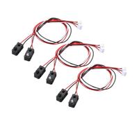Rebower Lot de 5 capteurs de faisceau infrarouge, LED de 5 mm, capteur de | Module de comptage photoélectrique divisé 4,5-5,5 VDC 100 mA 30 cm de long avec borne XH2,54 pour appliquer le relais