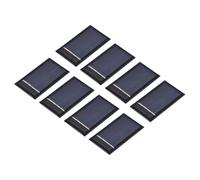 Rebower Lot de 8 mini panneaux solaires polycristallins 2 V 0,09 W 45 mA | Petit chargeur de cellules photovoltaïques époxy, 44 x 26 mm, pour la génération d'électricité, les jouets électriques