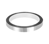 Rebower Métallisé Polyester Film Ruban Décoratif Ruban Adhésif Miroir Ruban, [pour Moulage Garniture Bricolage Graphique Art Fournitures] - 0,59 Pouce x 55 Yards/Argentéalité / 1 Pcs