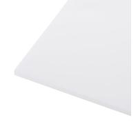 Rebower Plaque en plastique HDPE 305 x 305 x 6 mm, feuille de polyéthylène haute densité, planche à découper blanche, bloc solide [pour marine, DIY, sol domestique]