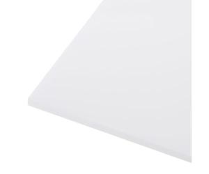 Rebower Plaque en plastique HDPE 305 x 305 x 6 mm, feuille de polyéthylène haute densité, planche à découper blanche, bloc solide [pour marine, DIY, sol domestique]