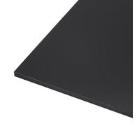 Rebower Plaque Plastique HDPE 1219 x 152 x 12mm Noir Bloc Solide