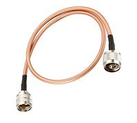 Rebower RG400 Coaxial Câbles UHF (PL 259) Mâle vers N Mâle, [pour Diffusion Coax Coaxial] - 2Feet /50 Ohm Or Ton /1pcs