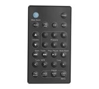 Rebower Télécommande de rechange B1 100 x 55 mm | ABS Télécommande infrarouge universelle pour système audio, haut-parleur TV, portée de 8 m, noir (batterie non incluse)