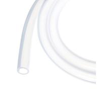 Rebower Tube en Silicone de 2 Mètres de Longueur, 10 mm de DI et 14 mm de DE, Transparent, en Plastique Industriel, pour Pompage, Vidange, Irrigation, Brassage, 3/8"