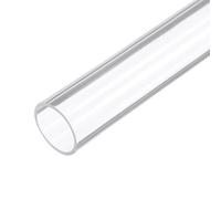 Rebower Tube Rigide en Plastique Transparent de 12 Pouces (30cm) 26mm x 30mm (1 Pouce x 1 3/16 Pouces) en Acrylique, Tuyau Rond en Polycarbonate,