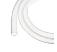 Rebower Tuyau en Silicone de 1,5 M (5 Pieds) 10 mm DI 13 mm DE Transparent Tuyau en Plastique Industriel en Silicone Clair pour Pompage, Vidange, Irrigation, Brassage, 3/8" x 1/2"