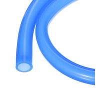 Rebower Tuyau en Silicone de 1M (3Pieds) 16mm DI 22,2mm DE Bleu Tuyau en Plastique Industriel en Silicone Clair pour Pompage, Vidange, Irrigation, Brassage, 5/8" x 7/8"
