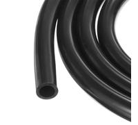 Rebower Tuyau en Silicone de 1M (3Pieds) 16mm DI 22,2mm DE Noir Tuyau en Plastique Industriel en Silicone Clair pour Pompage, Vidange, Irrigation, Brassage, 5/8" x 7/8"