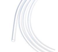 Rebower Tuyau en Silicone de 1M (3Pieds) 2mm DI 3mm DE Transparent Tuyau en Plastique Industriel en Silicone Clair pour Pompage, Vidange, Irrigation, Brassage, 0,08" x 1/8"