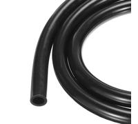 Rebower Tuyau en Silicone de 1M (3Pieds) 6,4mm DI 9,5mm DE Noir Tuyau en Plastique Industriel en Silicone Clair pour Pompage, Vidange, Irrigation, Brassage, 1/4" x 3/8"
