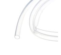 Rebower Tuyau en Silicone de 1M (3Pieds) 9mm DI 12mm DE Transparent pour Usage Industriel - Tuyau en Plastique Clair en Silicone pour Pompage, Vidange, Irrigation, Brassage, 3/8" x 1/2"
